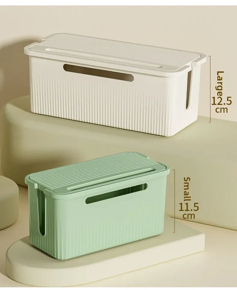 Desktop Cable Storage Box – Black (L)