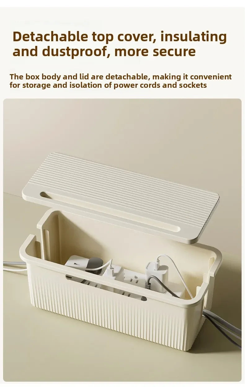 Desktop Cable Storage Box – Black (S)