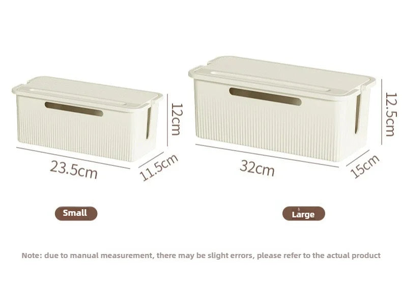 Desktop Cable Storage Box – Black (S)