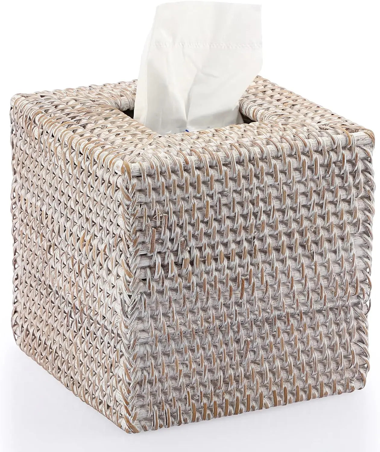 Handmade Rattan Tissue Cover – Square